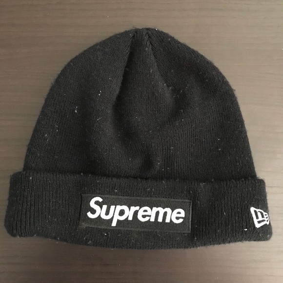 supreme x new era beanie